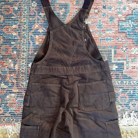 Carhartt Relaxed Fit Washed Duck Insulated Bib Overall - Picture 6 of 8